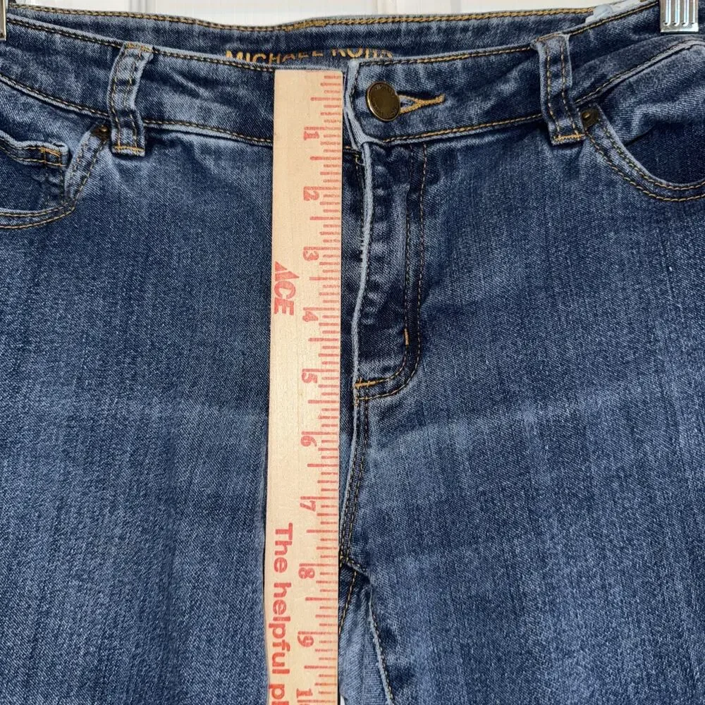 Michael Kors Women's Skinny Jeans Size 6 Medium Wash‎ Blue Denim 28x27 Designer